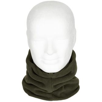 MFH Neck Gaiter, Fleece, OD green, with head covering