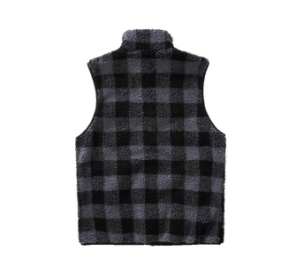 Brandit fleece vest Teddyfleece, black/grey