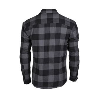 Mil-tec flannel shirt lights, black/gray