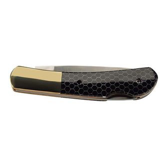 Herbertz pocket knife 7,5cm, plastic with honeycomb pattern, black