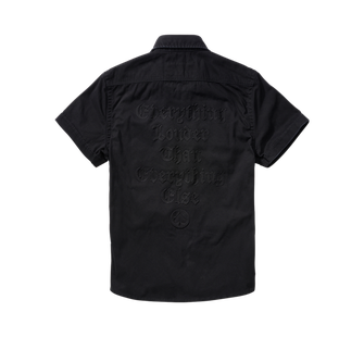 Brandit Motörhead Vintage Short Sleeve Shirt, Black