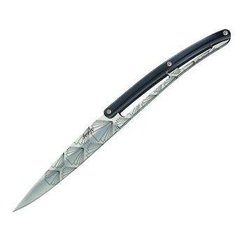 Deejo set 6 knives glossy blade handle Black ABS Design Art Deco