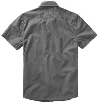 Brandit Vintage Short Sleeve Shirt, Charcoal Grey