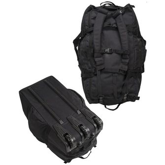 Mil-tec black combat bag with wheels