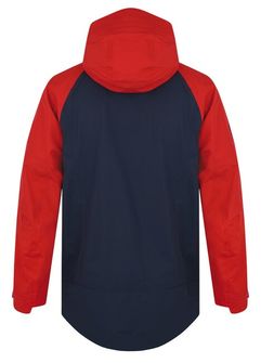 HUSKY men&#039;s Nanook M hardshell jacket, red/dark blue