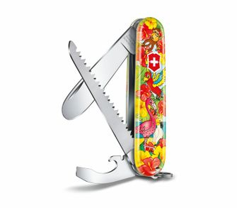 Victorinox My First Animal Edition Multifunctional Knife for Children, Parrot motif, 9 features