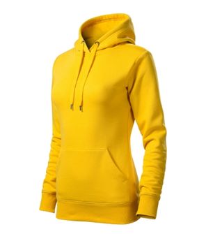 Malfini Cape women&#039;s hooded sweatshirt, yellow