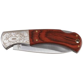 Fox Outdoor Jack Knife, wooden handle, ornamentation