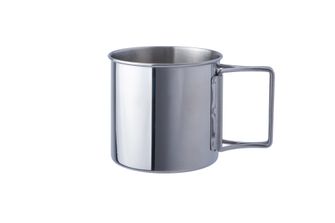 Basicnature Space Safer Mini mug of stainless steel 0.35 l folding handle
