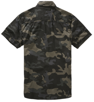Brandit Roadstar shirt with short sleeves, darkcamo