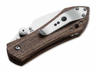 Böker Plus ANSO 67 Pro Robust pocket knife 8.7 cm, wood Zebrawood, Nylon case