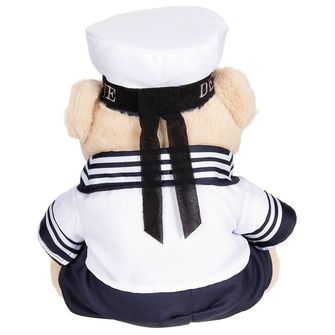 MFH Teddy Bear, Navy, with suit and hat, ca. 28 cm
