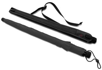 Euroschirm swing liteflex robust and indestructible umbrella, black