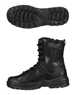 Mil-Tec black &#039;patrol&#039; boots one-zip