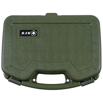 MFH Pistol Case, Plastic, large, lockable, OD green