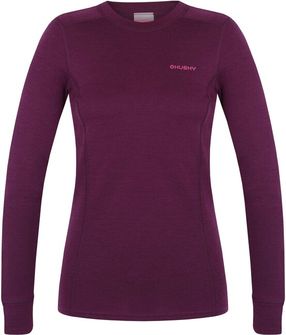 HUSKY women&#039;s merino sweatshirt Aron L, dark magenta