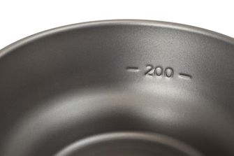 Origin Outdoors Bowl Titanium Travel Bowl with 400 ml content indicator