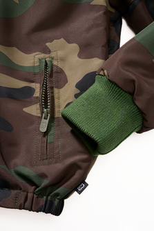 Brandit children&#039;s Frontzip Windbreaker jacket, woodland