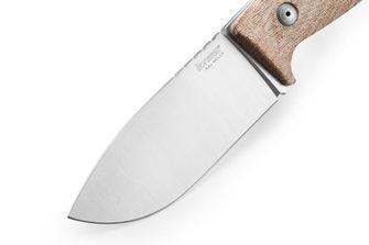 Lionsteel hunting dagger with a handle from natural canvas. M3 cvn