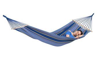 Amazonas hammock with a rod, blue