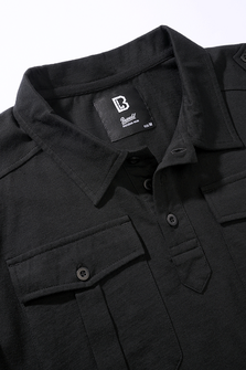 Brandit Jon polo shirt with short sleeves, black