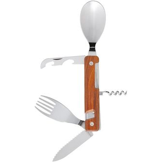 Akinod A02M00005 multifunctional cutlery 13H25, coralwood, mirror shine
