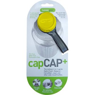 Humangear Capcap+ bottle cap for diameter 5.3 cm yellow