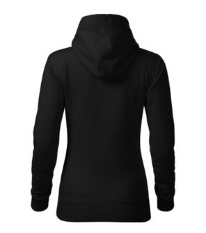 Malfini Cape women&#039;s hooded sweatshirt, black