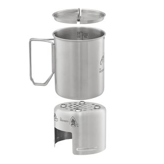 Helicon-Tex Pathfinder stainless steel bottle and cooking set