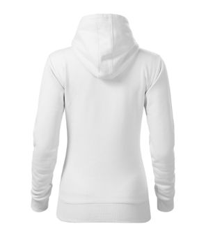 Malfini Cape women&#039;s hooded sweatshirt, white