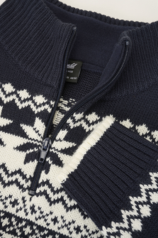 Brandit sweater Norwegian Troyer, navy blue