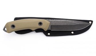 FOX Outdoor survival knife Stonewashed Coyote II, 25.5 cm
