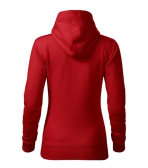 Malfini Cape women&#039;s hooded sweatshirt, red