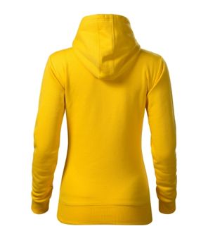 Malfini Cape women&#039;s hooded sweatshirt, yellow