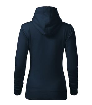 Malfini Cape women&#039;s hooded sweatshirt, dark blue