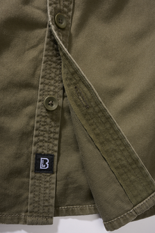 Brandit Women&#039;s Vintage Long Sleeve Shirt, Olive