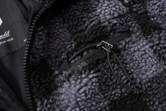 Brandit fleece jacket Teddyfleece, black/grey