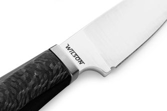 Lionsteel knife with a fixed blade with a carbon fiber handle Willy WL1 CF