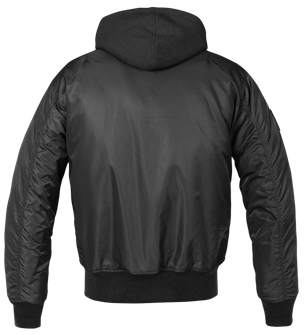 Brandit ma1 hooded bomber jacket, black