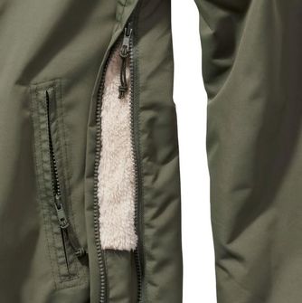 Brandit windbreaker sherpa jacket, olive