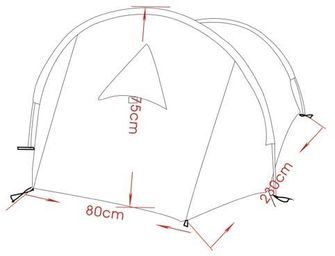 MFH tent  &quot;Arber&quot; for one person BW tarn 230 x 80 x 75 cm