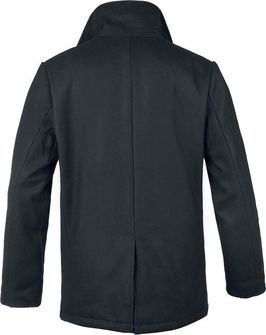 Brandit pea coat men&#039;s coat, black