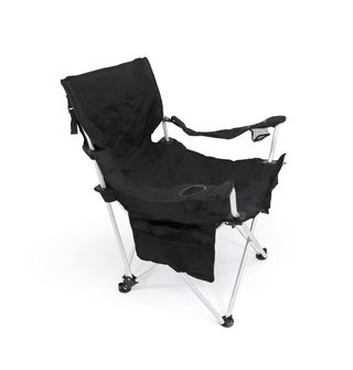 Basicnature luxury travel chair black