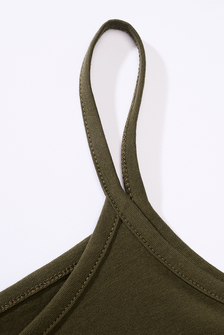 Brandit women&#039;s tank top with thin straps, olive