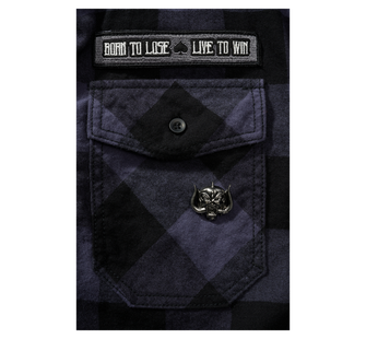 Brandit Motörhead Check shirt with long sleeves, black-grey