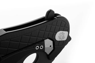 Lionsteel knife type karambit developed in cooperation with Emerson Design. L.E. ONE 1 A BB Black/Chemical Black