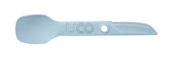 UCO Switch expandable nylon cutlery set with loop for fastening and bracket to forks spray stoneblue