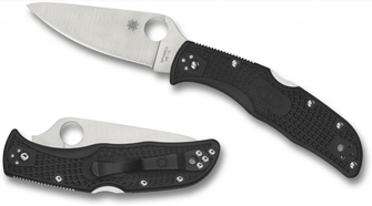 Spyderco Endela Lightweight Black Pocket Knife 8.7cm, Black, FRN