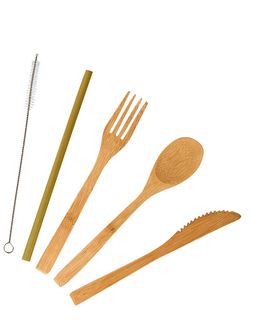 Origin Outdoors Bamboo set of cutlery