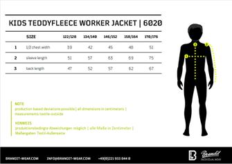 Brandit children&#039;s Teddyfleece jacket with hood, red/black